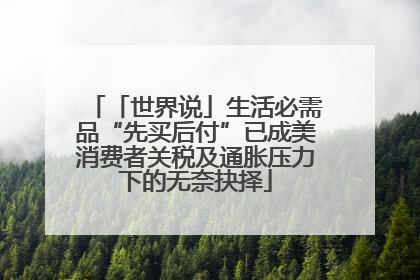 「世界说」生活必需品“先买后付”已成美消费者关税及通胀压力下的无奈抉择