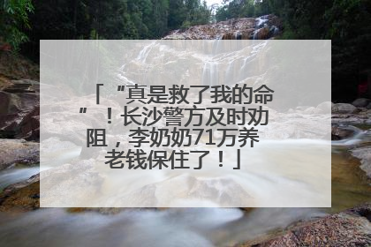 “真是救了我的命”！长沙警方及时劝阻，李奶奶71万养老钱保住了！