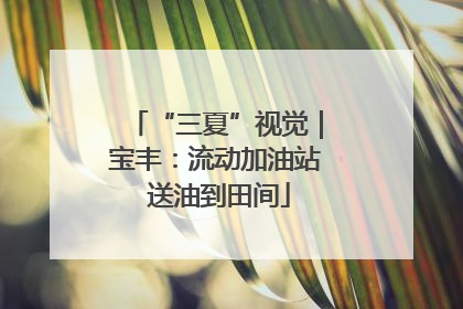 “三夏”视觉｜宝丰：流动加油站 送油到田间