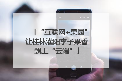 “互联网+果园”让桂林灌阳李子果香飘上“云端”