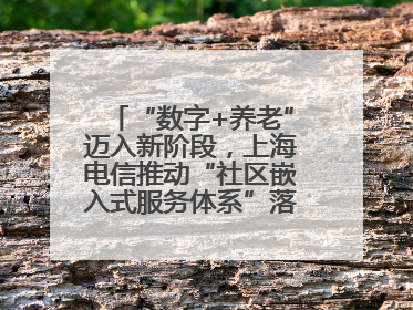 “数字+养老”迈入新阶段，上海电信推动“社区嵌入式服务体系”落地见效
