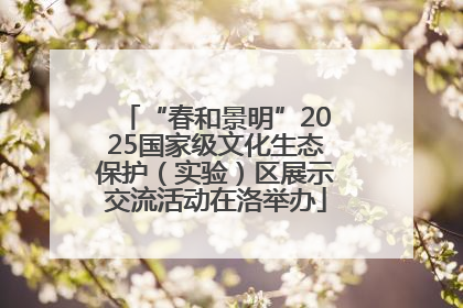 “春和景明”2025国家级文化生态保护（实验）区展示交流活动在洛举办
