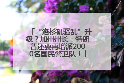 “洛杉矶骚乱”升级？加州州长：特朗普还要再增派2000名国民警卫队！