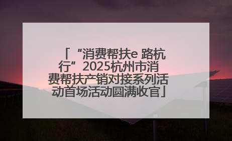 “消费帮扶e 路杭行”2025杭州市消费帮扶产销对接系列活动首场活动圆满收官