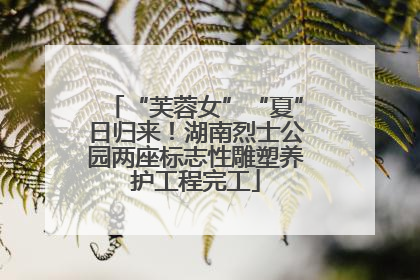 “芙蓉女”“夏”日归来！湖南烈士公园两座标志性雕塑养护工程完工