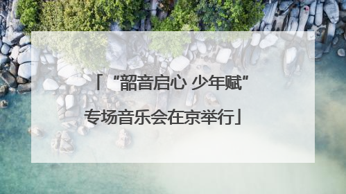“韶音启心 少年赋”专场音乐会在京举行