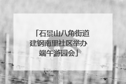 石景山八角街道建钢南里社区举办端午游园会