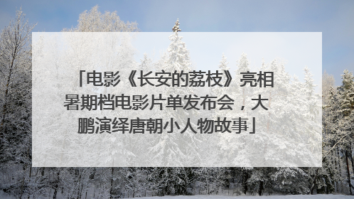 电影《长安的荔枝》亮相暑期档电影片单发布会，大鹏演绎唐朝小人物故事