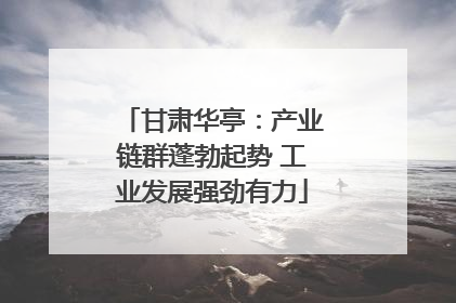 甘肃华亭：产业链群蓬勃起势 工业发展强劲有力