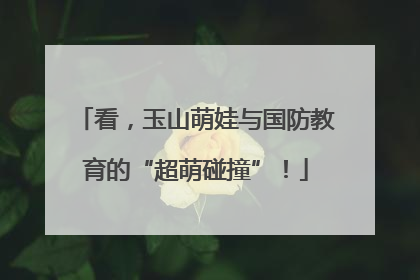 看，玉山萌娃与国防教育的“超萌碰撞”！