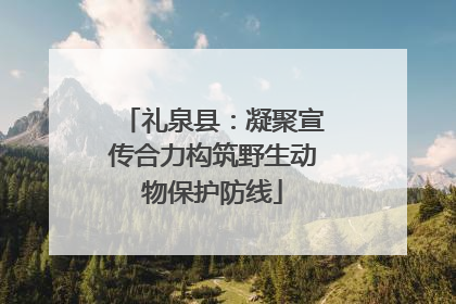礼泉县：凝聚宣传合力构筑野生动物保护防线