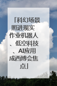 科幻场景照进现实 作业机器人、低空科技、AI应用成西博会焦点