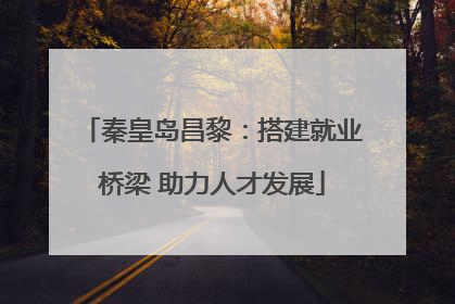 秦皇岛昌黎：搭建就业桥梁 助力人才发展