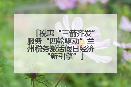 税惠“三箭齐发”服务“四轮驱动”兰州税务激活假日经济“新引擎”