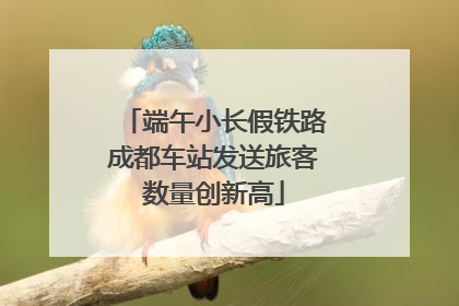 端午小长假铁路成都车站发送旅客数量创新高