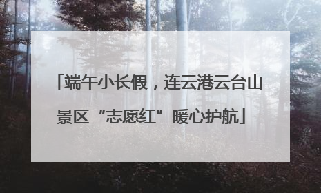 端午小长假，连云港云台山景区“志愿红”暖心护航