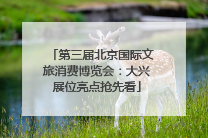 第三届北京国际文旅消费博览会：大兴展位亮点抢先看