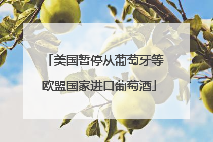 美国暂停从葡萄牙等欧盟国家进口葡萄酒