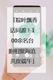 粽叶飘香话同源！100余名台胞相聚海沧共度端午