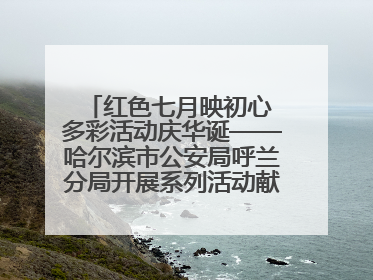 红色七月映初心 多彩活动庆华诞——哈尔滨市公安局呼兰分局开展系列活动献礼党的生日