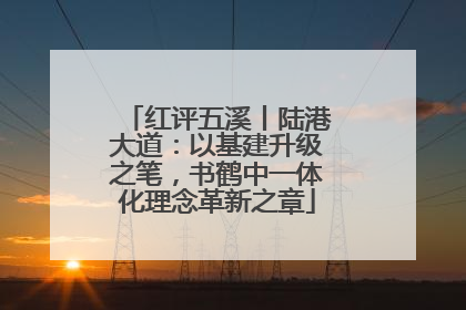 红评五溪丨陆港大道：以基建升级之笔，书鹤中一体化理念革新之章