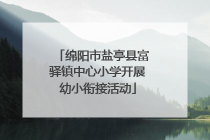 绵阳市盐亭县富驿镇中心小学开展幼小衔接活动