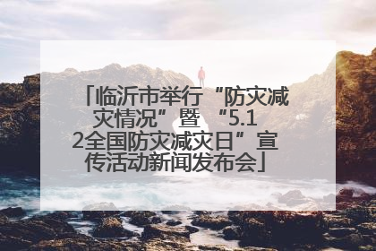 临沂市举行“防灾减灾情况”暨 “5.12全国防灾减灾日”宣传活动新闻发布会