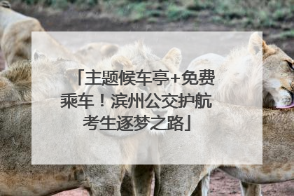 主题候车亭+免费乘车！滨州公交护航考生逐梦之路