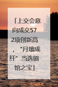 上交会意向成交572项创新高，“月壤成纤”当选镇馆之宝