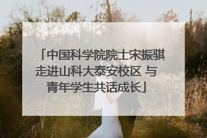 中国科学院院士宋振骐走进山科大泰安校区 与青年学生共话成长