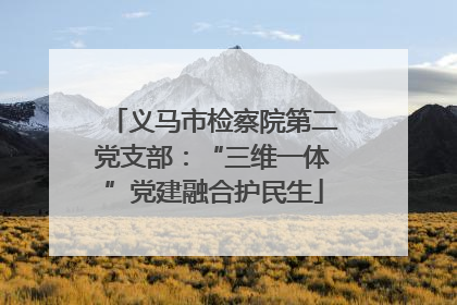 义马市检察院第二党支部：“三维一体”党建融合护民生