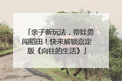 亲子新玩法，带娃勇闯稻田！快来解锁嘉定版《向往的生活》