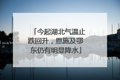 今起湖北气温止跌回升，恩施及鄂东仍有明显降水