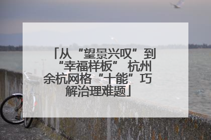 从“望景兴叹”到“幸福样板” 杭州余杭网格“十能”巧解治理难题
