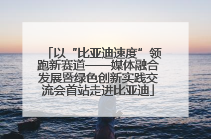 以“比亚迪速度”领跑新赛道——媒体融合发展暨绿色创新实践交流会首站走进比亚迪