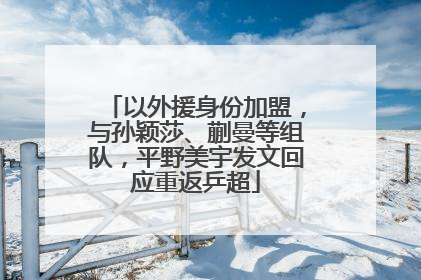 以外援身份加盟，与孙颖莎、蒯曼等组队，平野美宇发文回应重返乒超