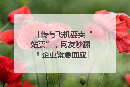 传有飞机要卖“站票”，网友吵翻！企业紧急回应
