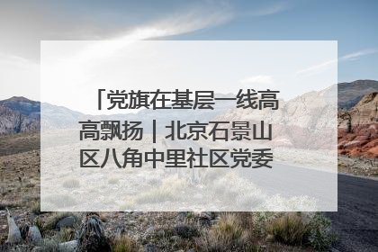 党旗在基层一线高高飘扬｜北京石景山区八角中里社区党委：用脚步丈量民生
