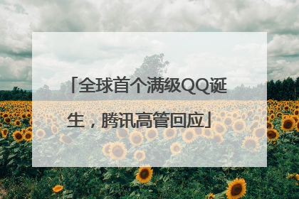 全球首个满级QQ诞生，腾讯高管回应