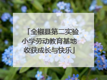 全椒县第二实验小学劳动教育基地收获成长与快乐