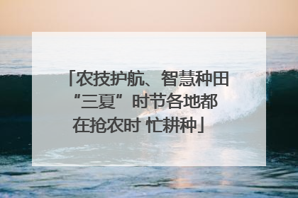农技护航、智慧种田 “三夏”时节各地都在抢农时 忙耕种