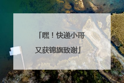 嘿！快递小哥又获锦旗致谢