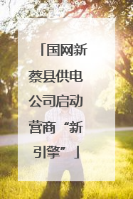 国网新蔡县供电公司启动营商“新引擎”