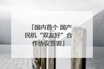 国内首个 国产民机“双友好”合作协议签署