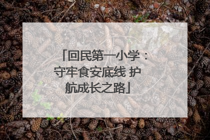 回民第一小学：守牢食安底线 护航成长之路