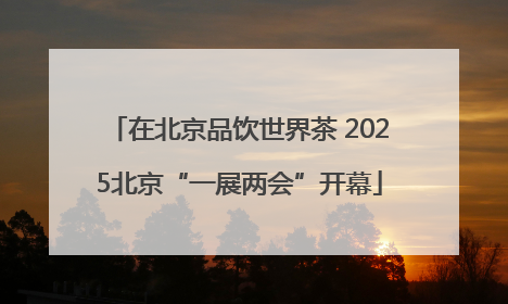 在北京品饮世界茶 2025北京“一展两会”开幕