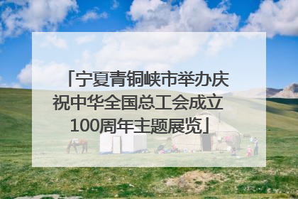 宁夏青铜峡市举办庆祝中华全国总工会成立100周年主题展览