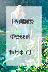 夜间消费季暨66购物月来了
