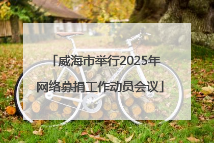 威海市举行2025年网络募捐工作动员会议