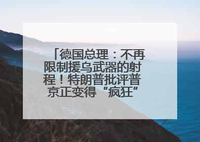 德国总理：不再限制援乌武器的射程！特朗普批评普京正变得“疯狂”，俄方最新回应
